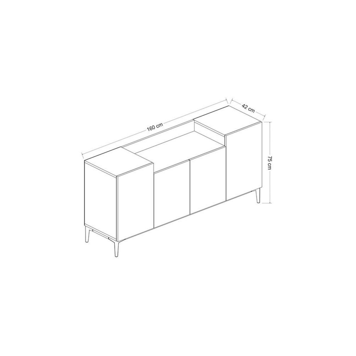 Ellaria Modern Sideboard, White – image 8