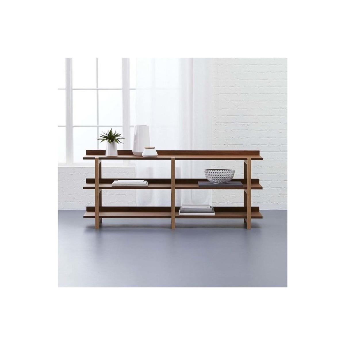 Linear Sideboard, 138 cm, Dark & Light Wood – image 2