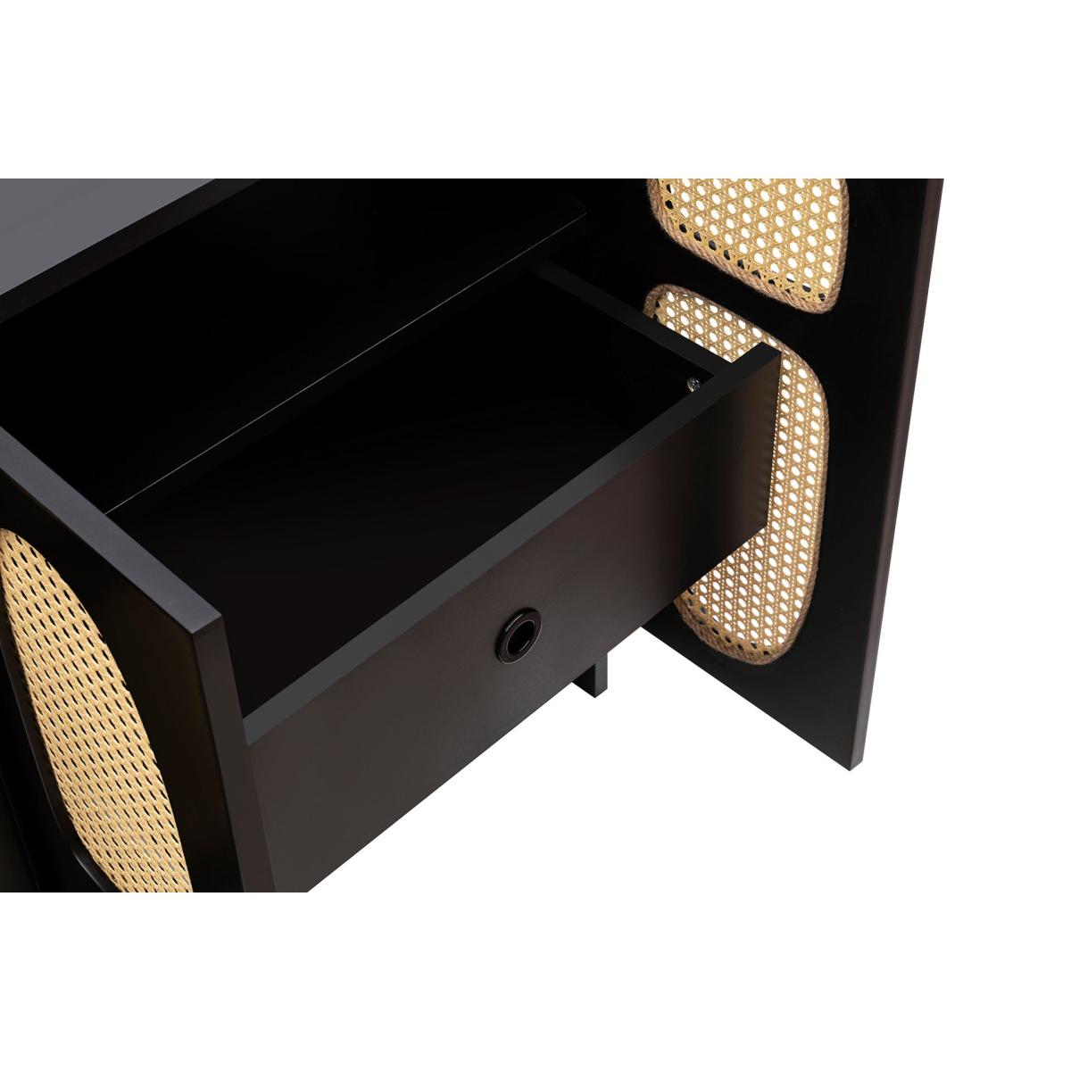 Simona Rattan Sideboard, Black – image 13