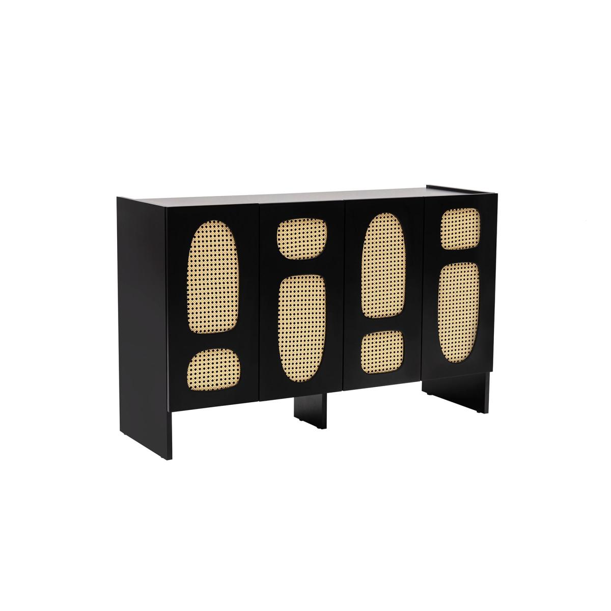 Simona Rattan Sideboard, Black – image 9