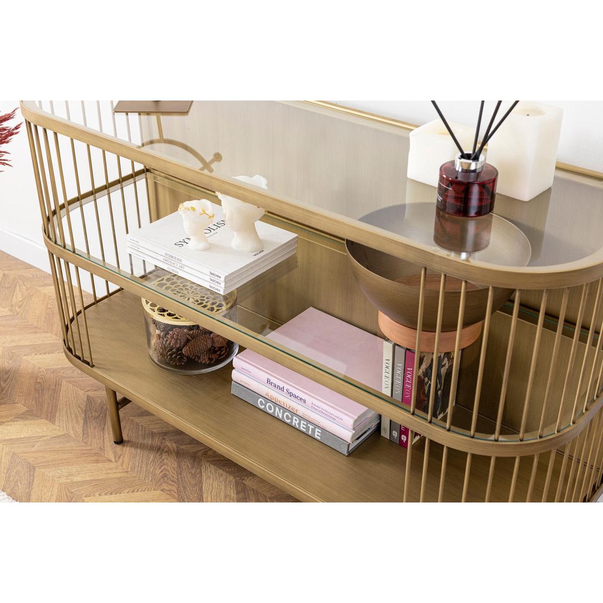 Leila Sideboard, Brass – image 6