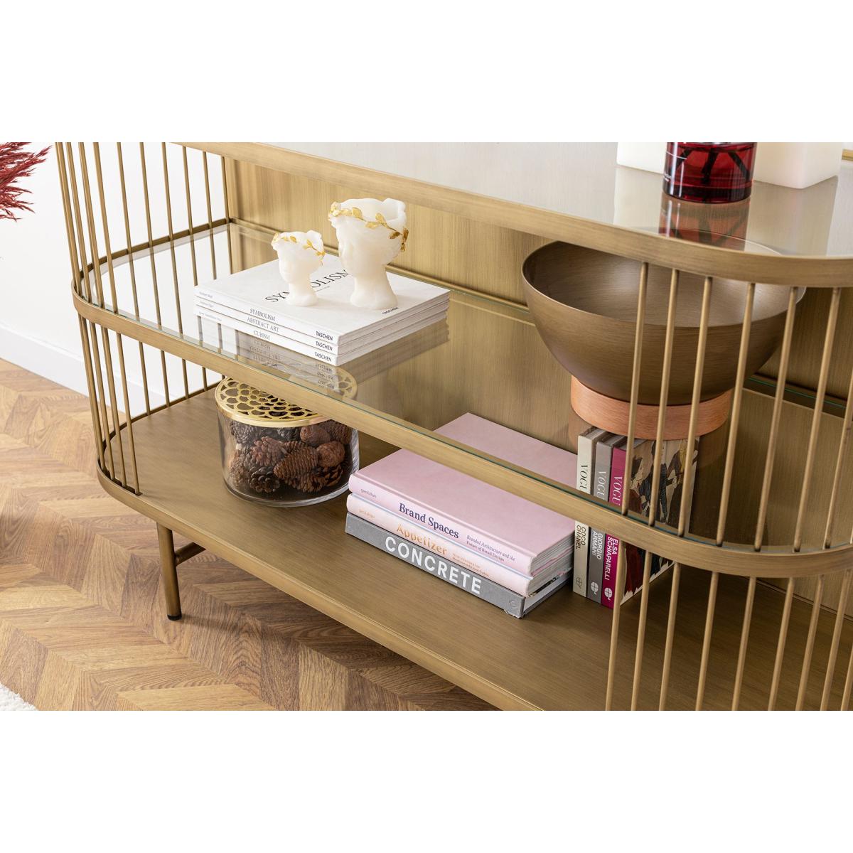 Leila Sideboard, Brass – image 7