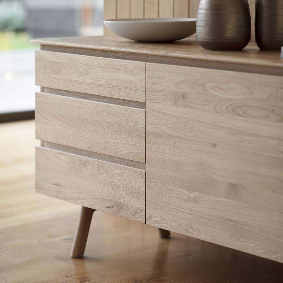 Madison 2 Door 3 Drawer Sideboard in Oak – image 2