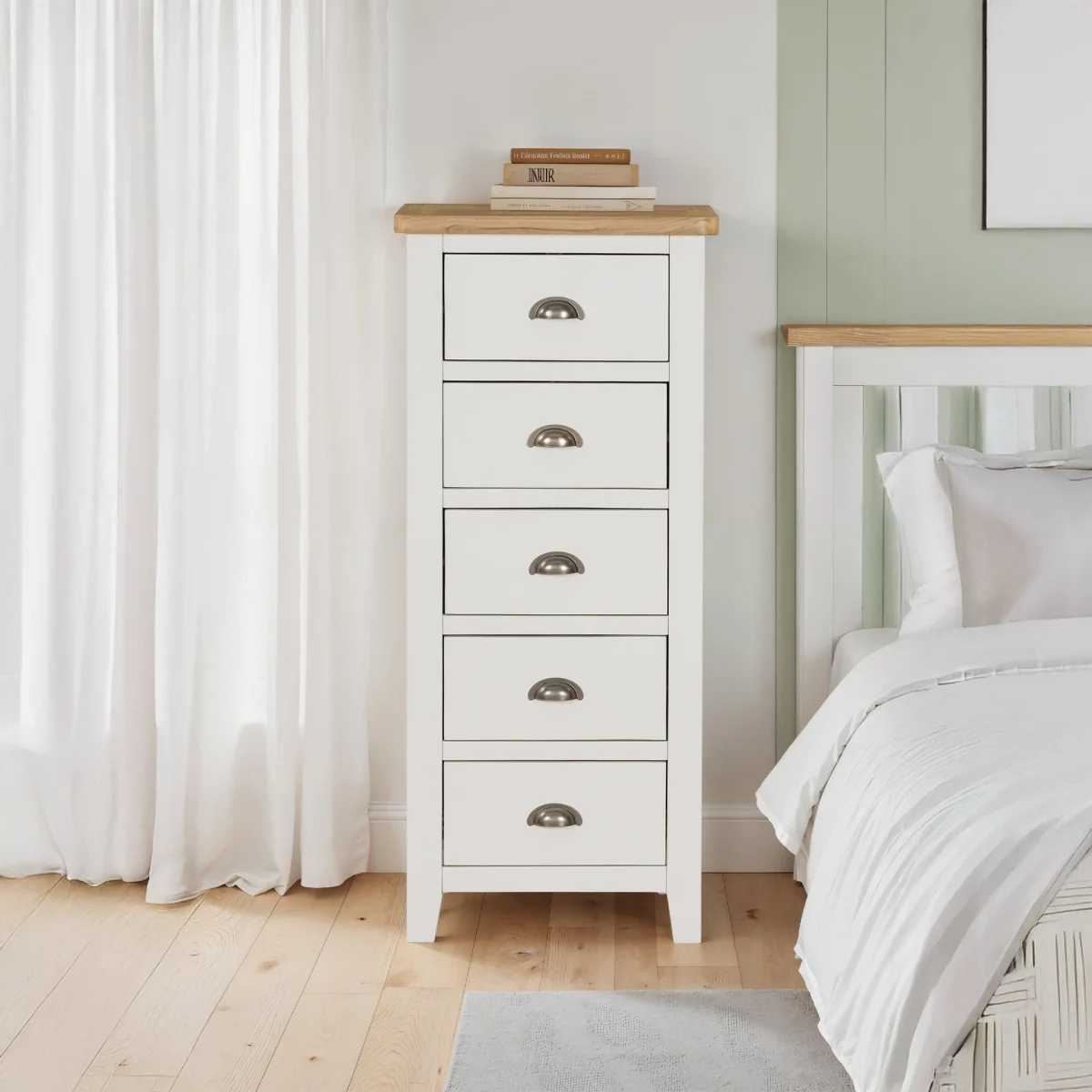 Witney 5 Drawer Narrow Chest of Drawers – image 1