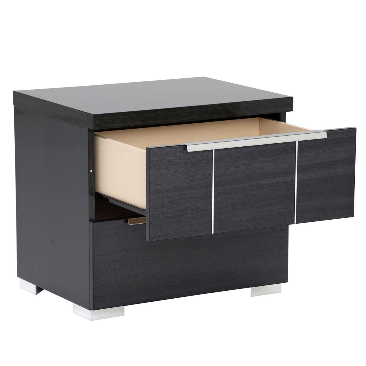 Versilia Nightstand, Grey Koto High Gloss – image 3