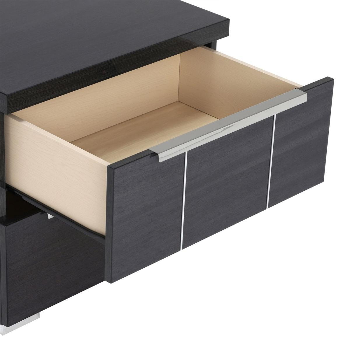 Versilia Nightstand, Grey Koto High Gloss – image 4
