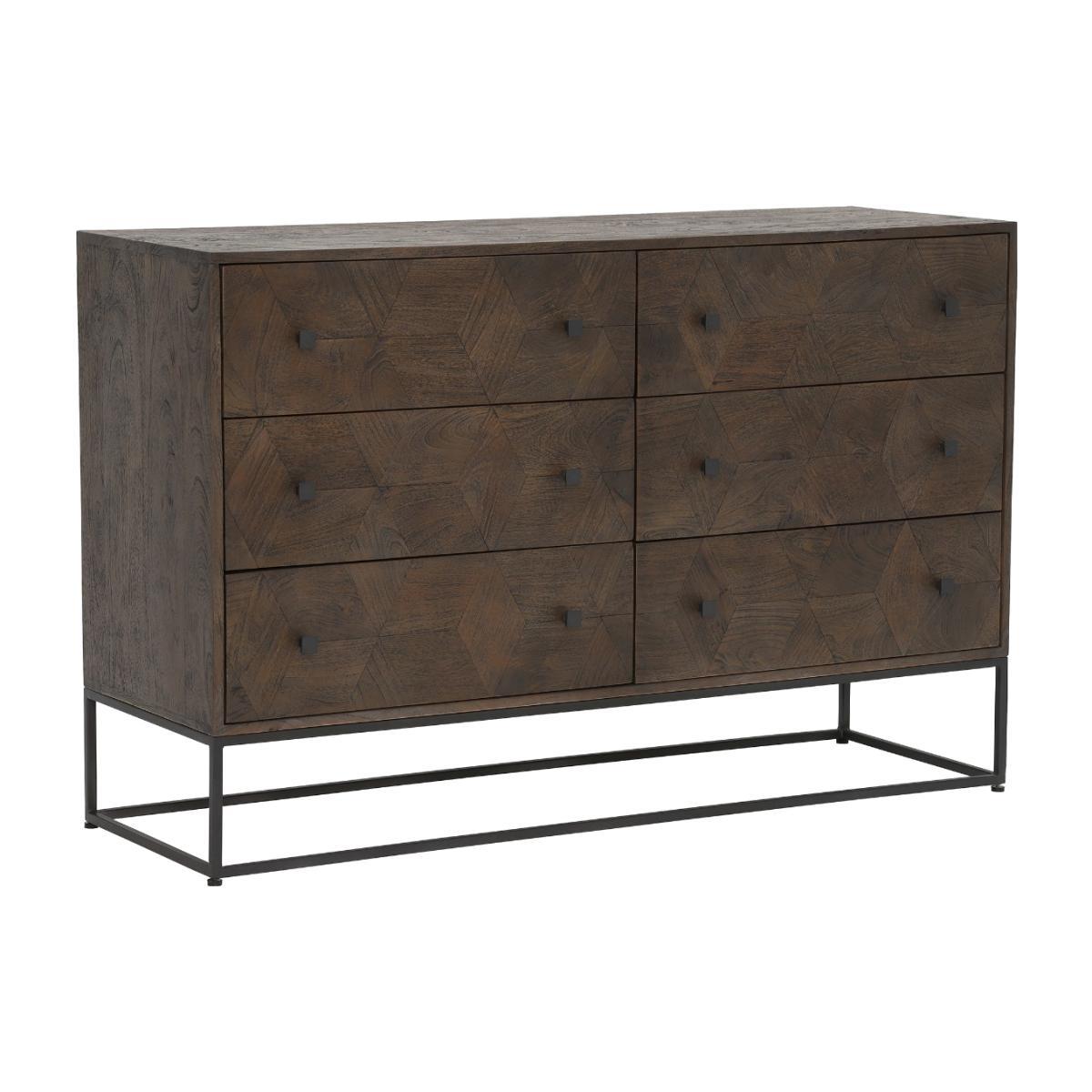 Mojave 6 Drawer Chest, Mango Wood – image 1