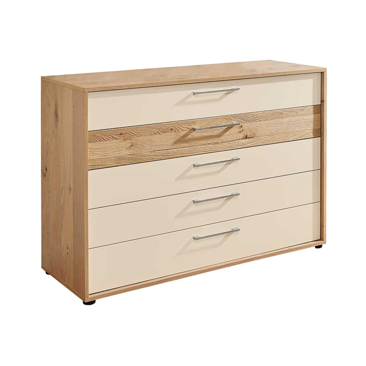 Olvera 5 Drawer Chest, 776 Oak Wood | Barker & Stonehouse – image 1