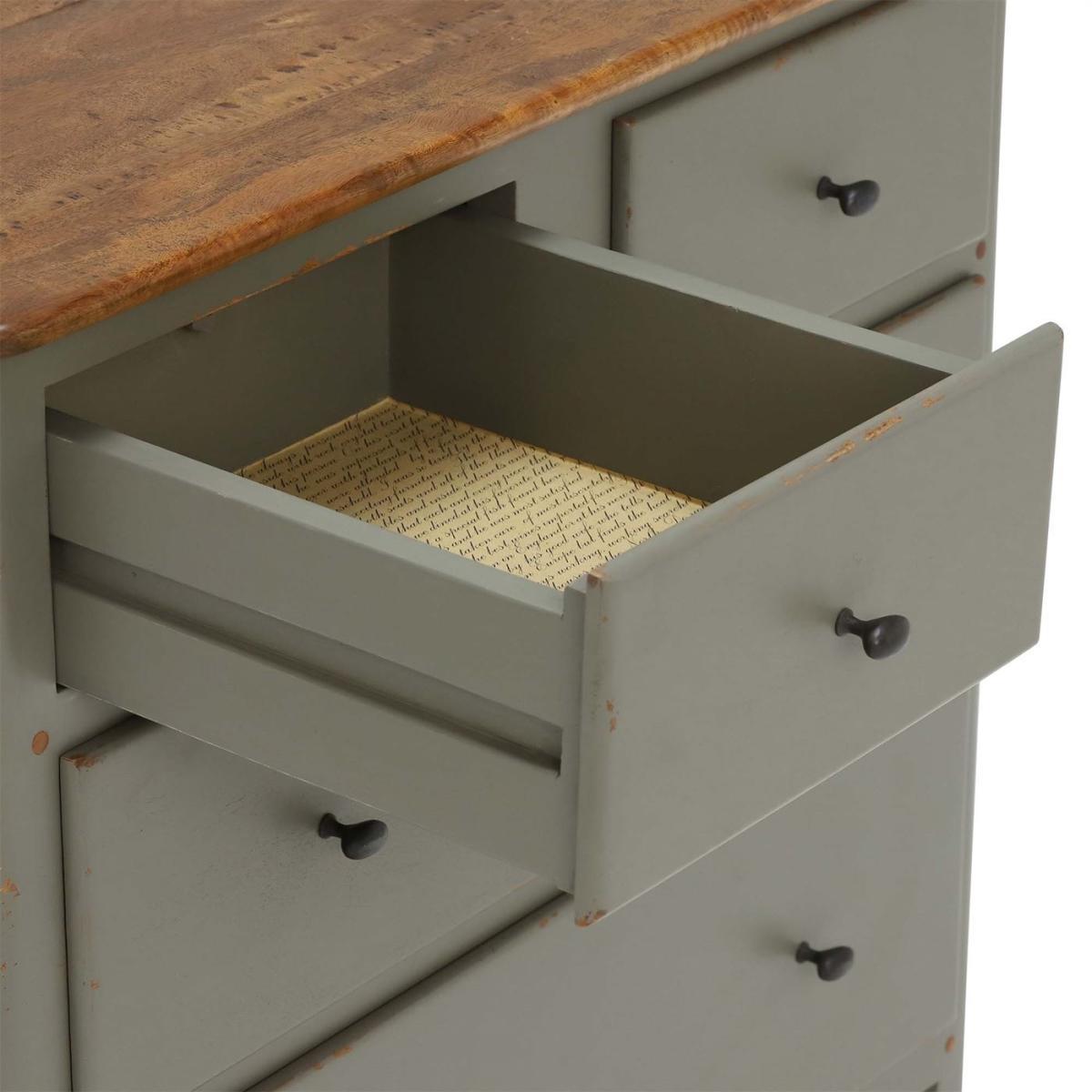 Maison 4 Drawer Chest, Albany and Moss Grey – image 4