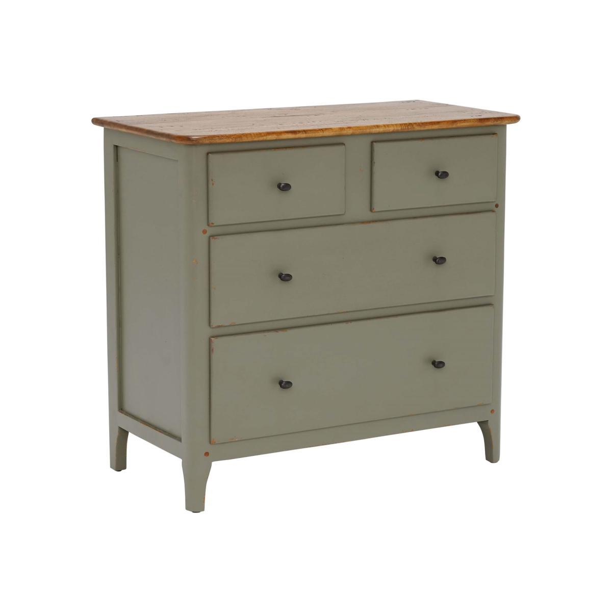 Maison 4 Drawer Chest, Albany and Moss Grey – image 1