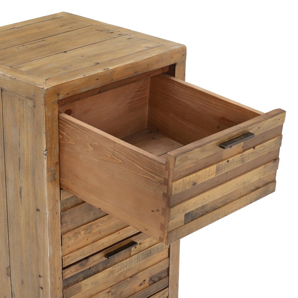 Charlie Reclaimed Wood 6 Drawer Lingerie Tallboy – image 5