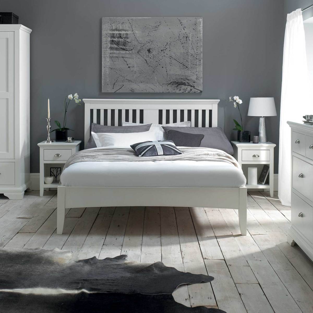 Carrington 2+2 Drawer Chest, White – image 3