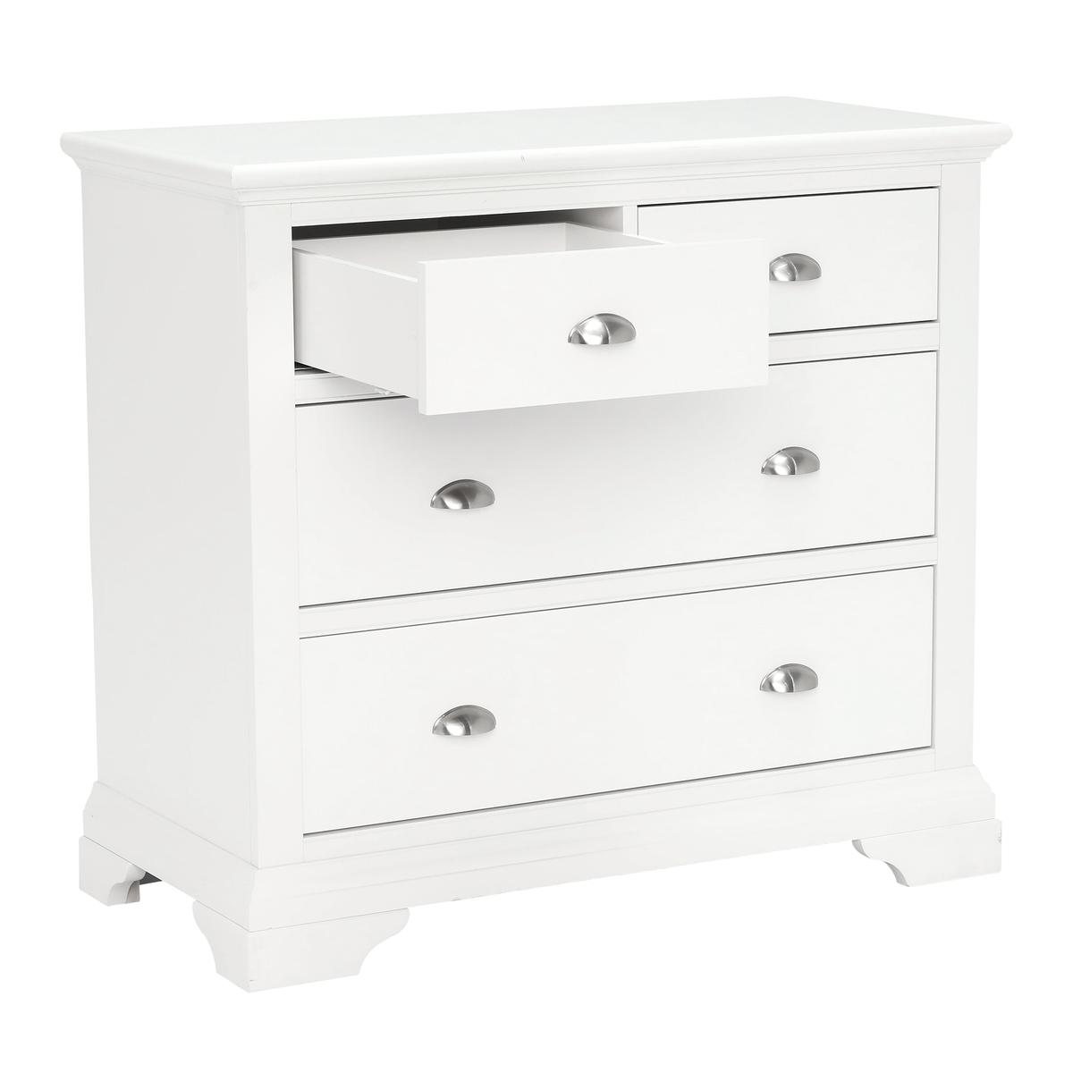Carrington 2+2 Drawer Chest, White – image 4