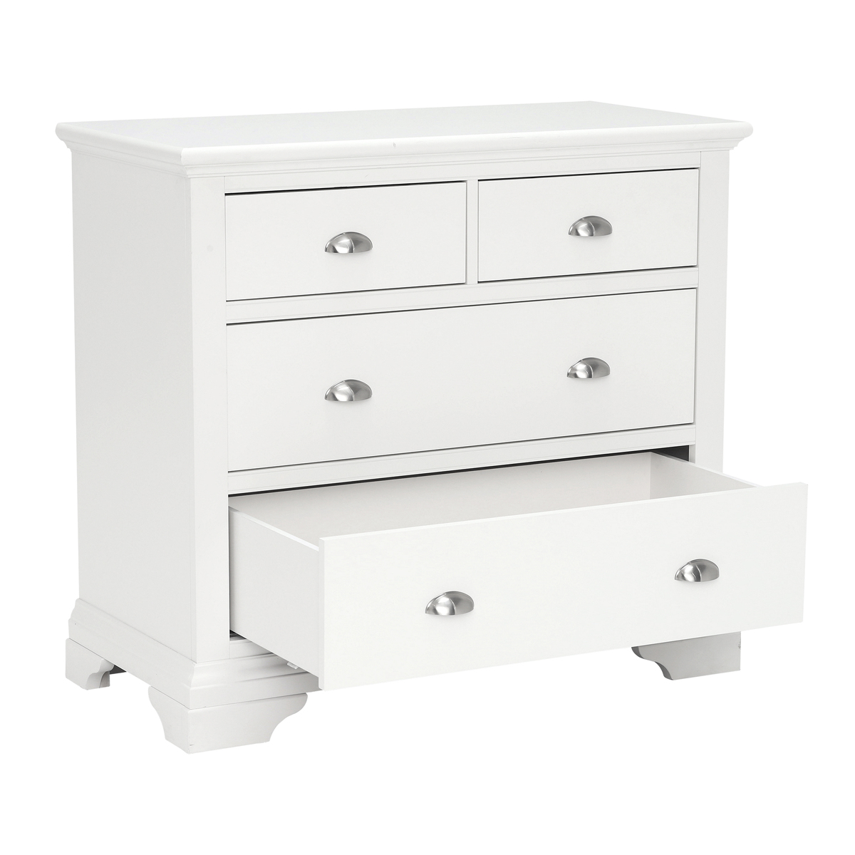 Carrington 2+2 Drawer Chest, White – image 6