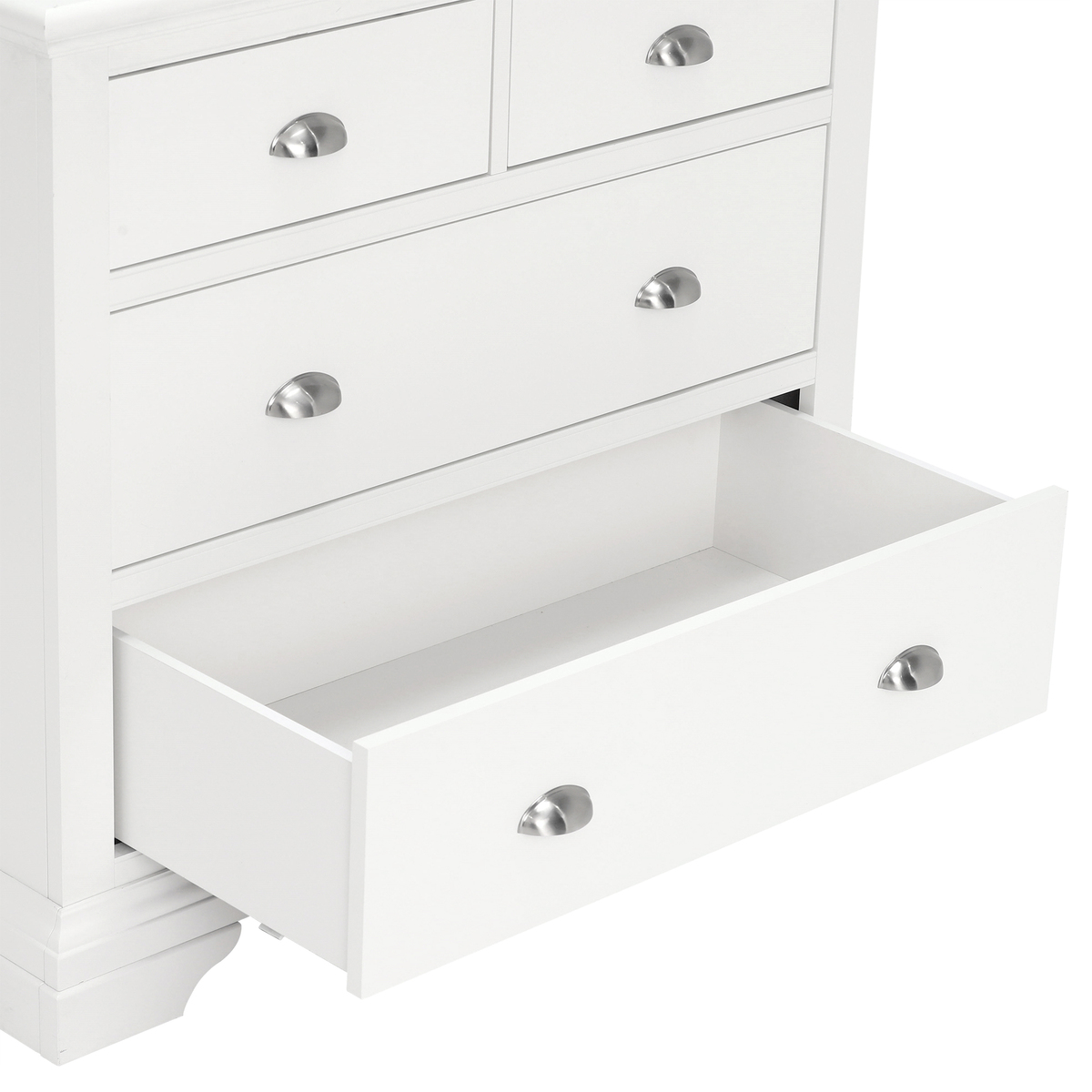 Carrington 2+2 Drawer Chest, White – image 7