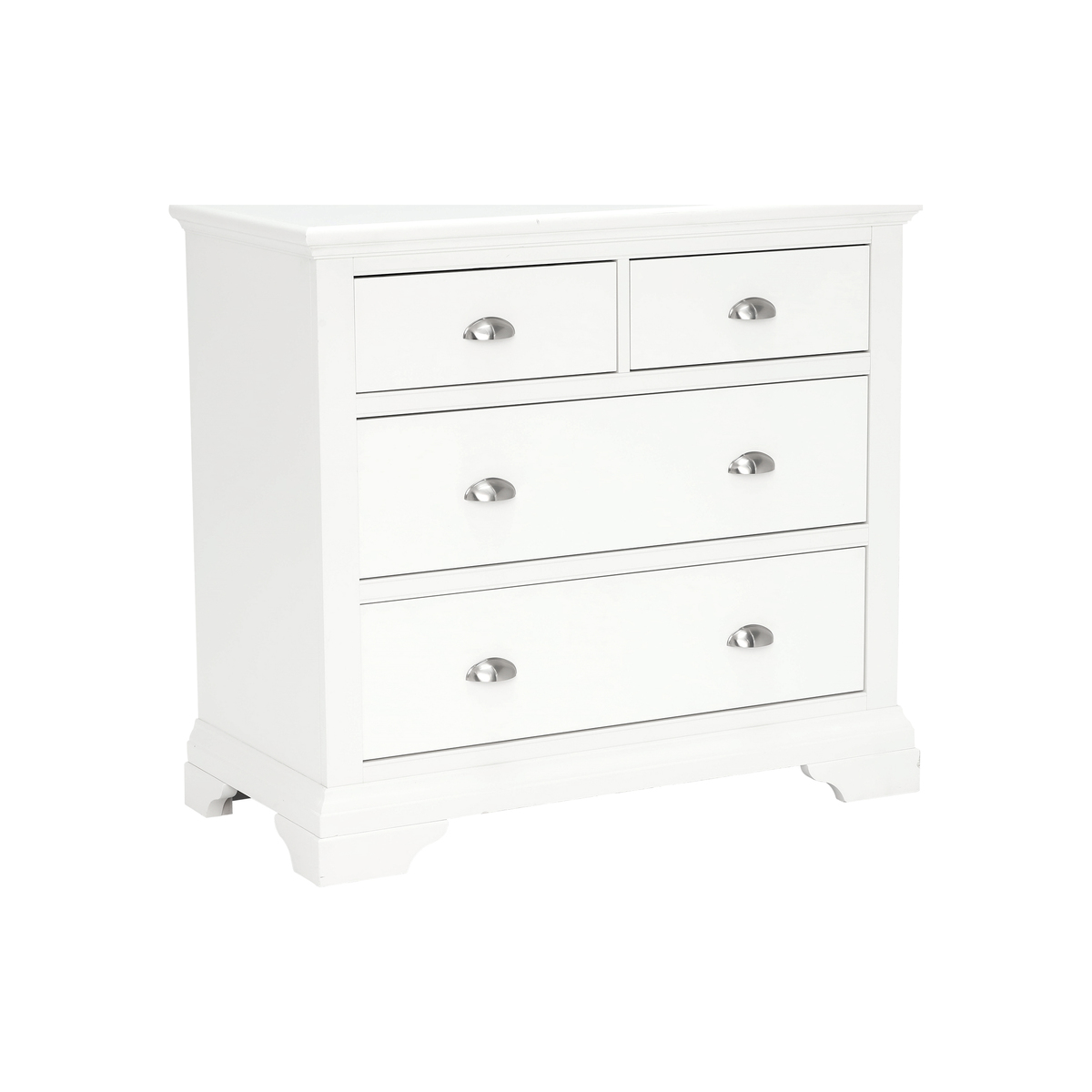 Carrington 2+2 Drawer Chest, White – image 2