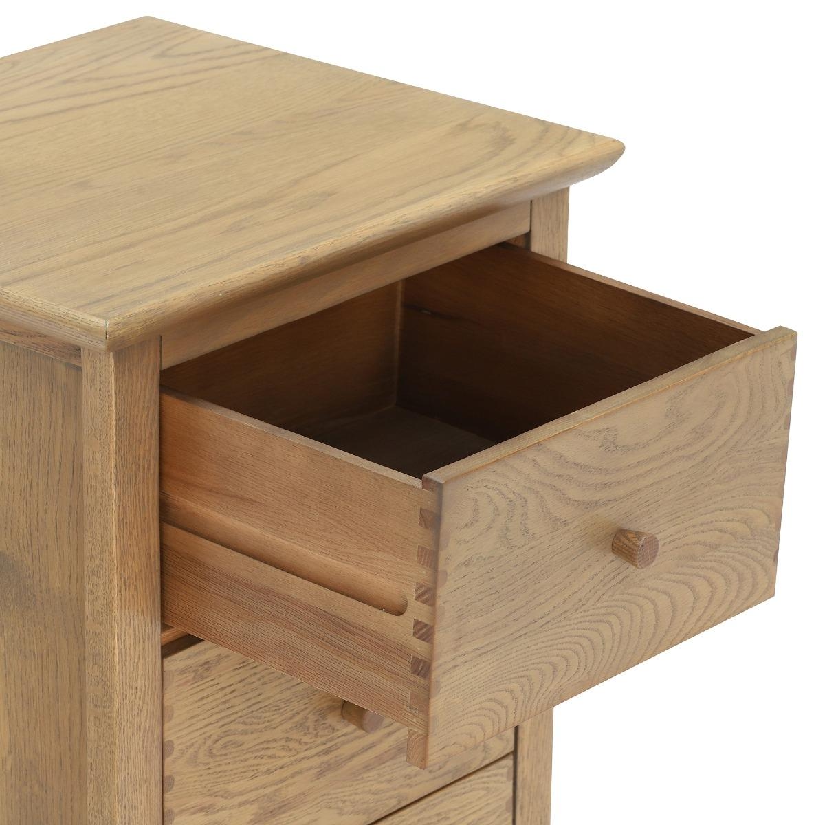 Runswick 5 Drawer Chest, Brown Oak Wood | Barker & Stonehouse – image 4