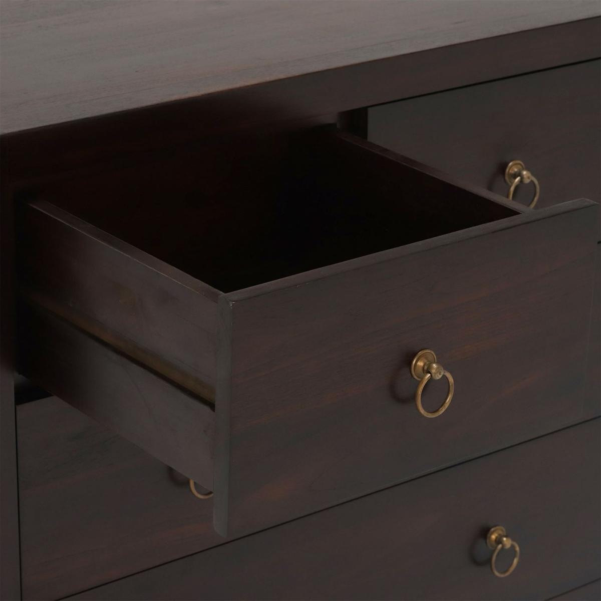 Malay 2 & 2 Drawer Chest, Brown Wood | Barker & Stonehouse – image 4
