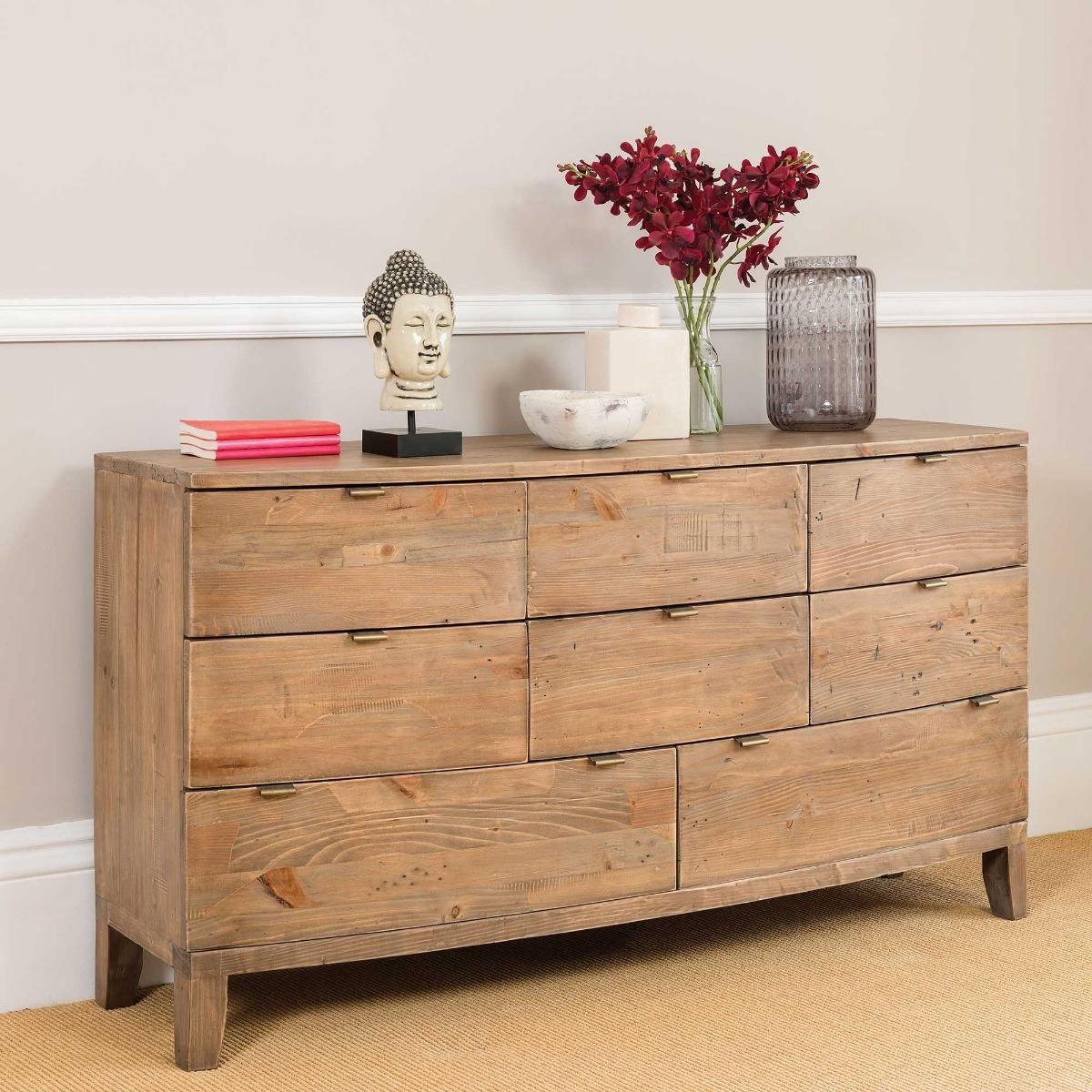 Rye Reclaimed Wood 8 Drawer Dresser Cabinet – image 2