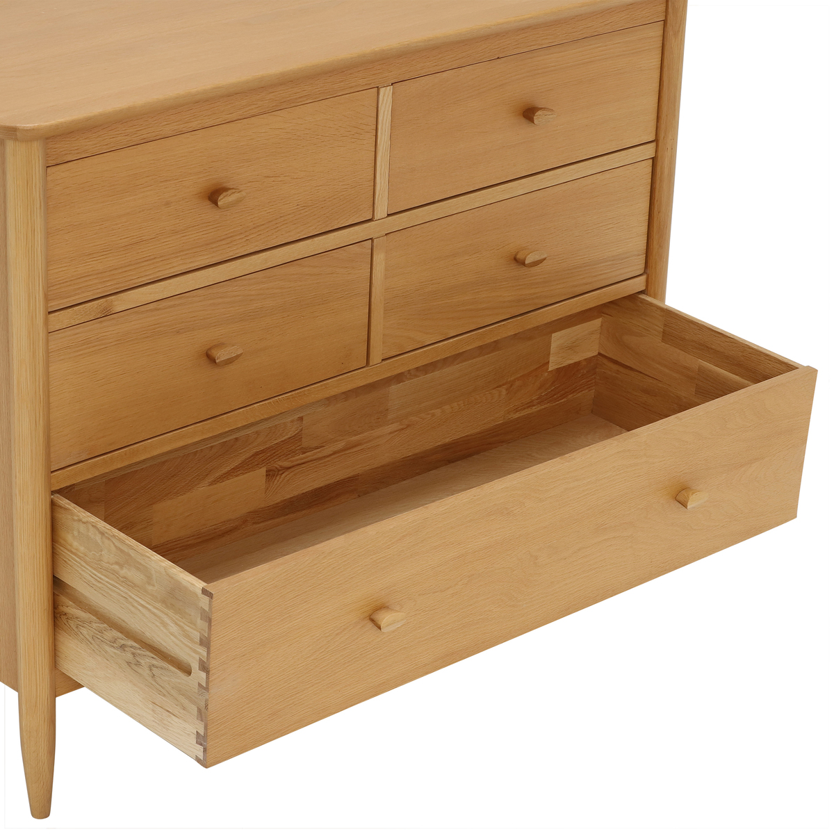 Ercol Teramo 5 Drawer Wide Chest, Oak – image 6