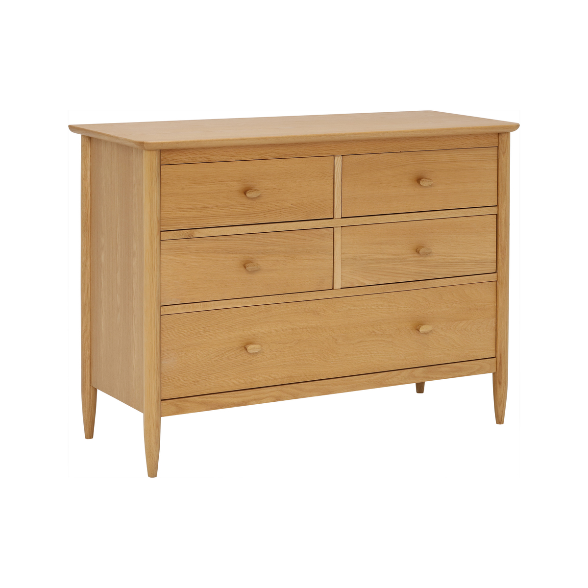 Ercol Teramo 5 Drawer Wide Chest, Oak – image 2