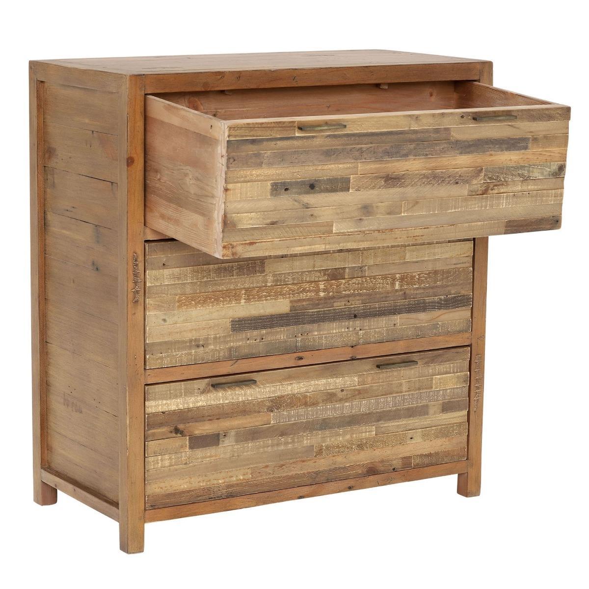 Charlie Reclaimed Wood 3 Drawer Chest – image 4