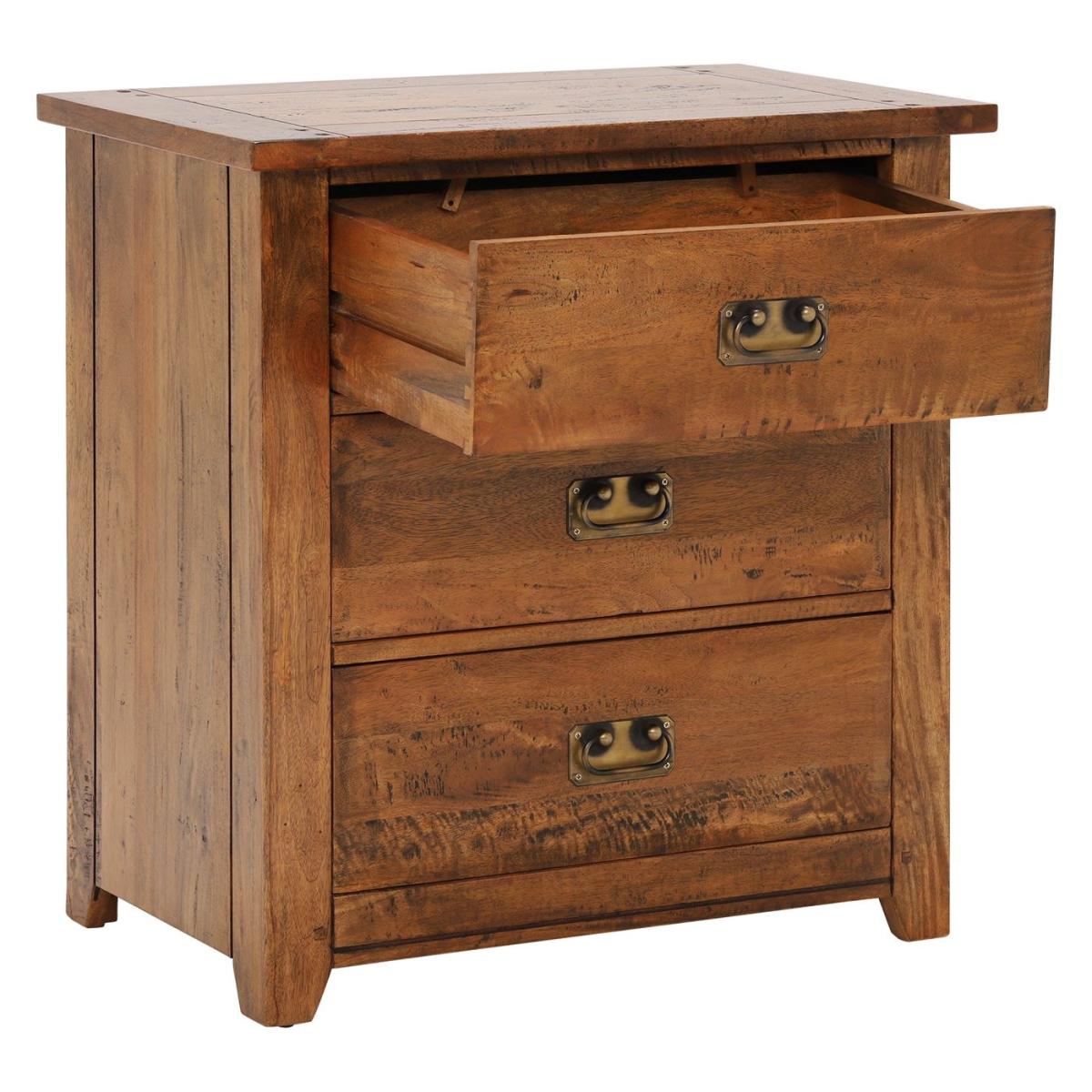 New Frontier Mango Wood 3 Drawer Chest | Barker & Stonehouse – image 3