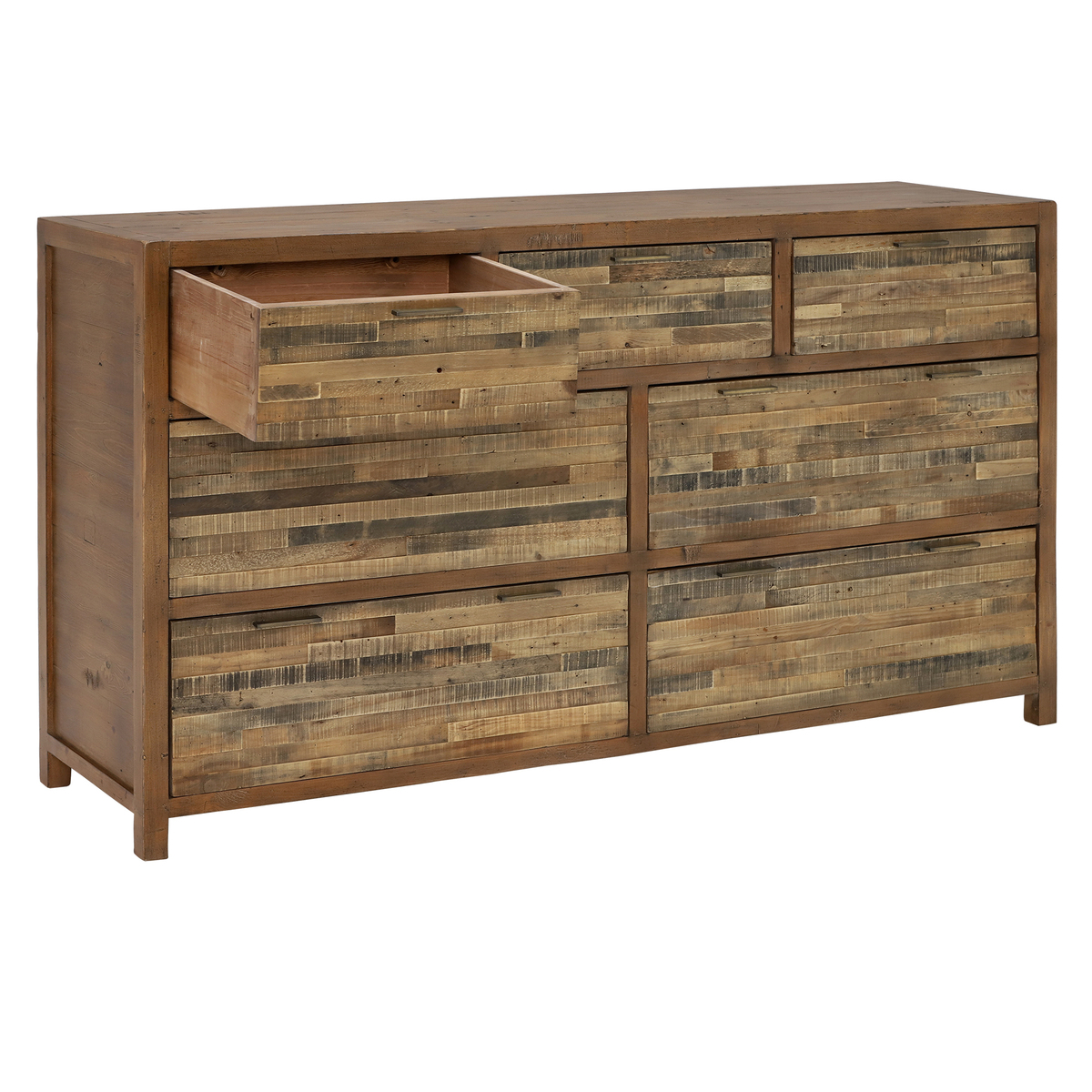 Charlie Reclaimed Wood 7 Drawer Dresser - Sideboard – image 3
