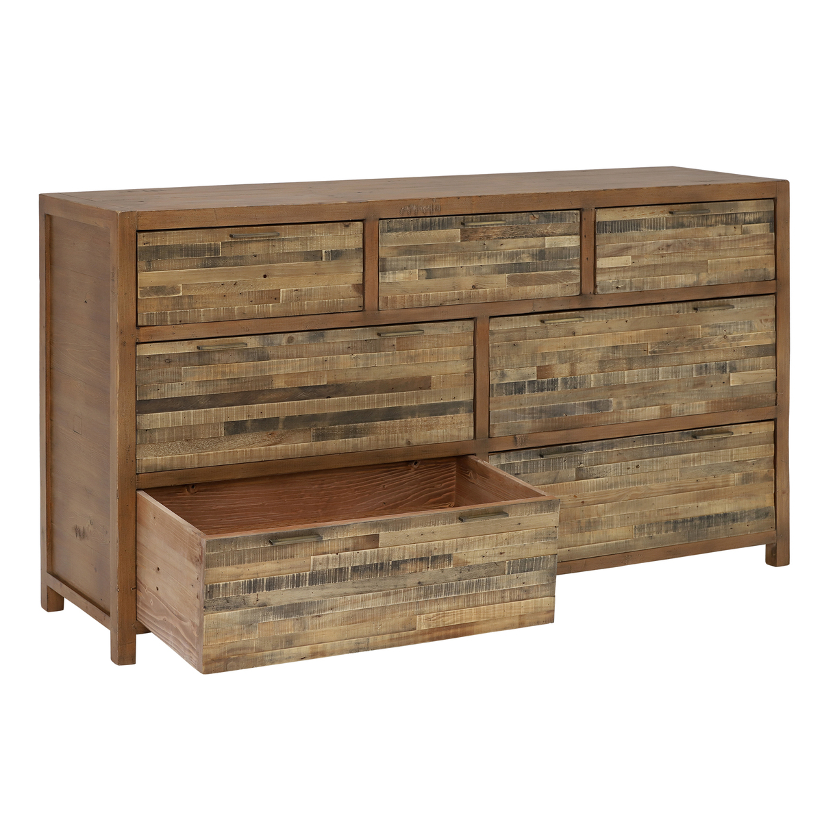 Charlie Reclaimed Wood 7 Drawer Dresser - Sideboard – image 5