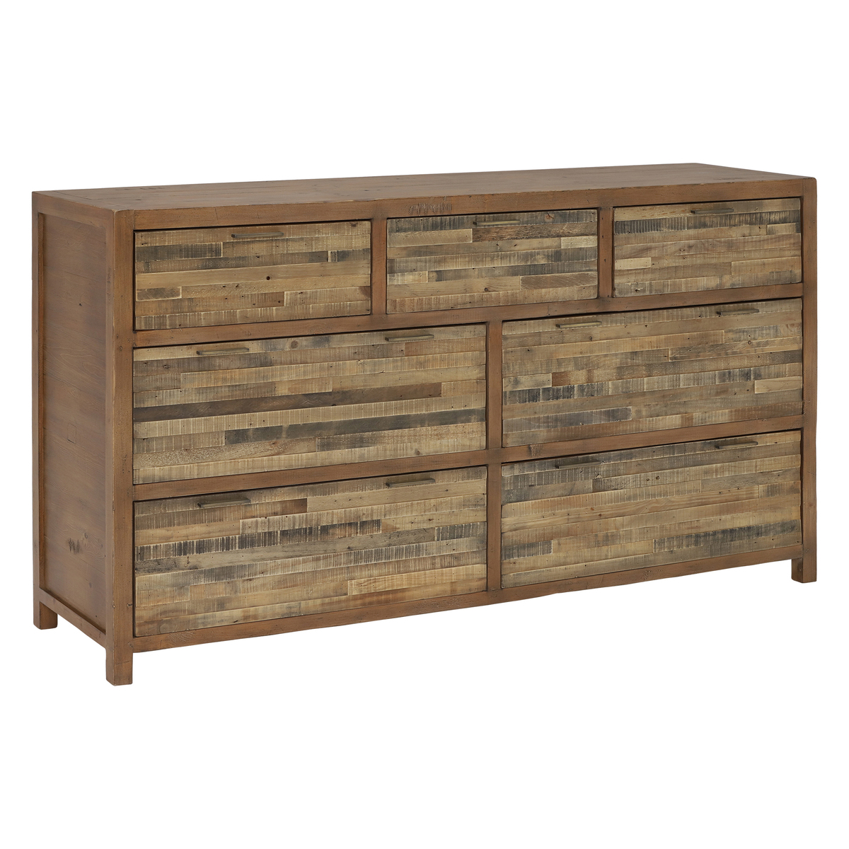 Charlie Reclaimed Wood 7 Drawer Dresser - Sideboard – image 2