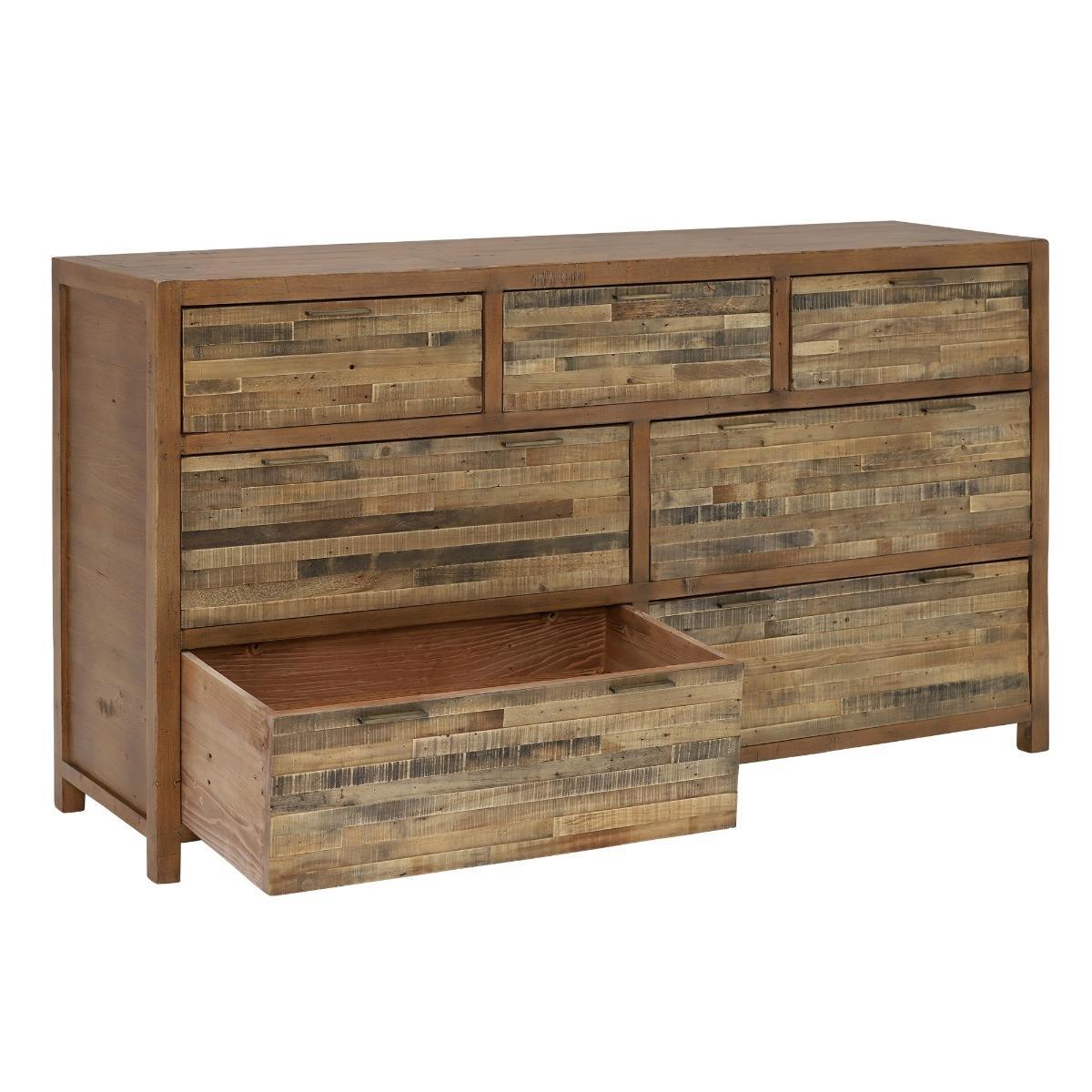 Charlie Reclaimed Wood 7 Drawer Dresser - Sideboard – image 6