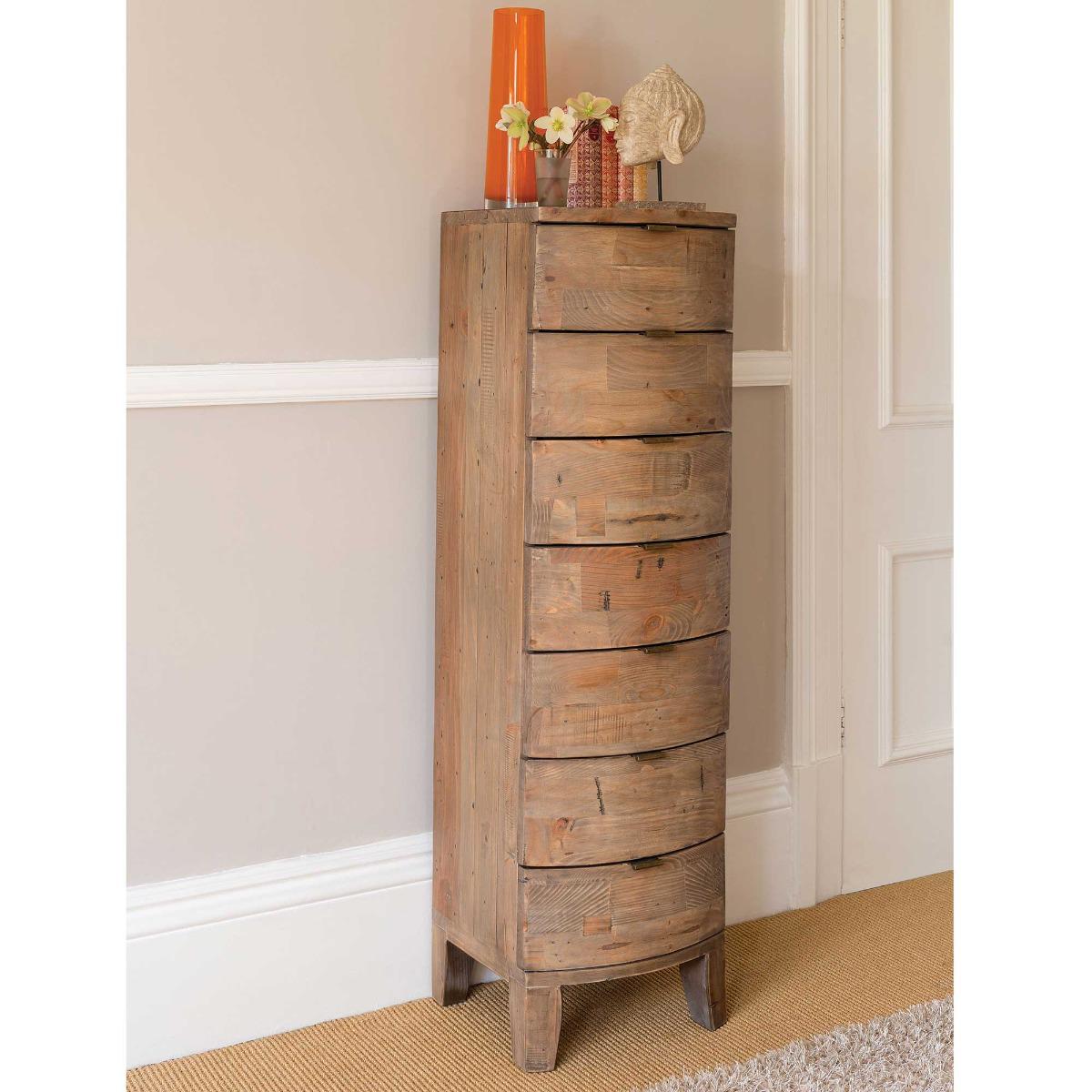 Rye Reclaimed Wood Tall 7 Drawer Chest | Barker & Stonehouse – image 2