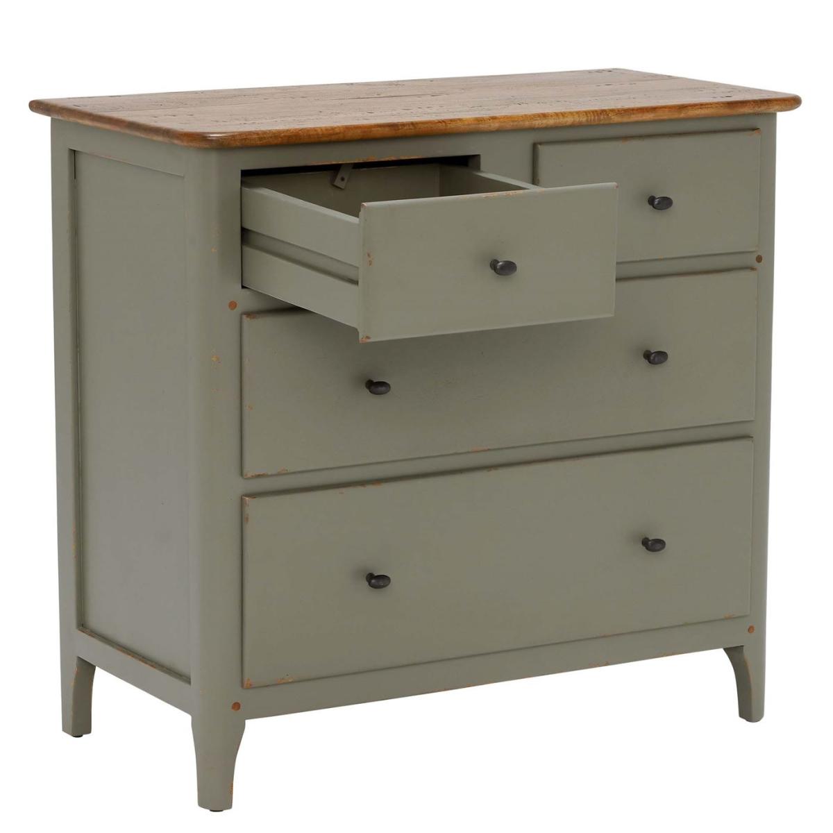 Maison 4 Drawer Chest, Grey Mango Wood | Barker & Stonehouse – image 3