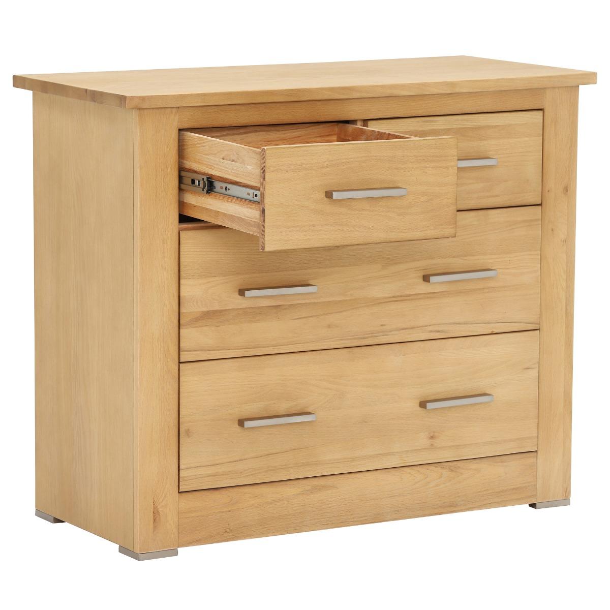 Ibex 2+2 Drawer Chest, Brown Oak Wood | Barker & Stonehouse – image 3
