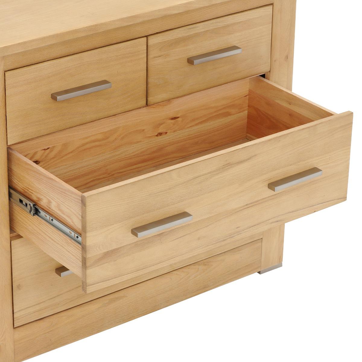 Ibex 2+2 Drawer Chest, Brown Oak Wood | Barker & Stonehouse – image 6