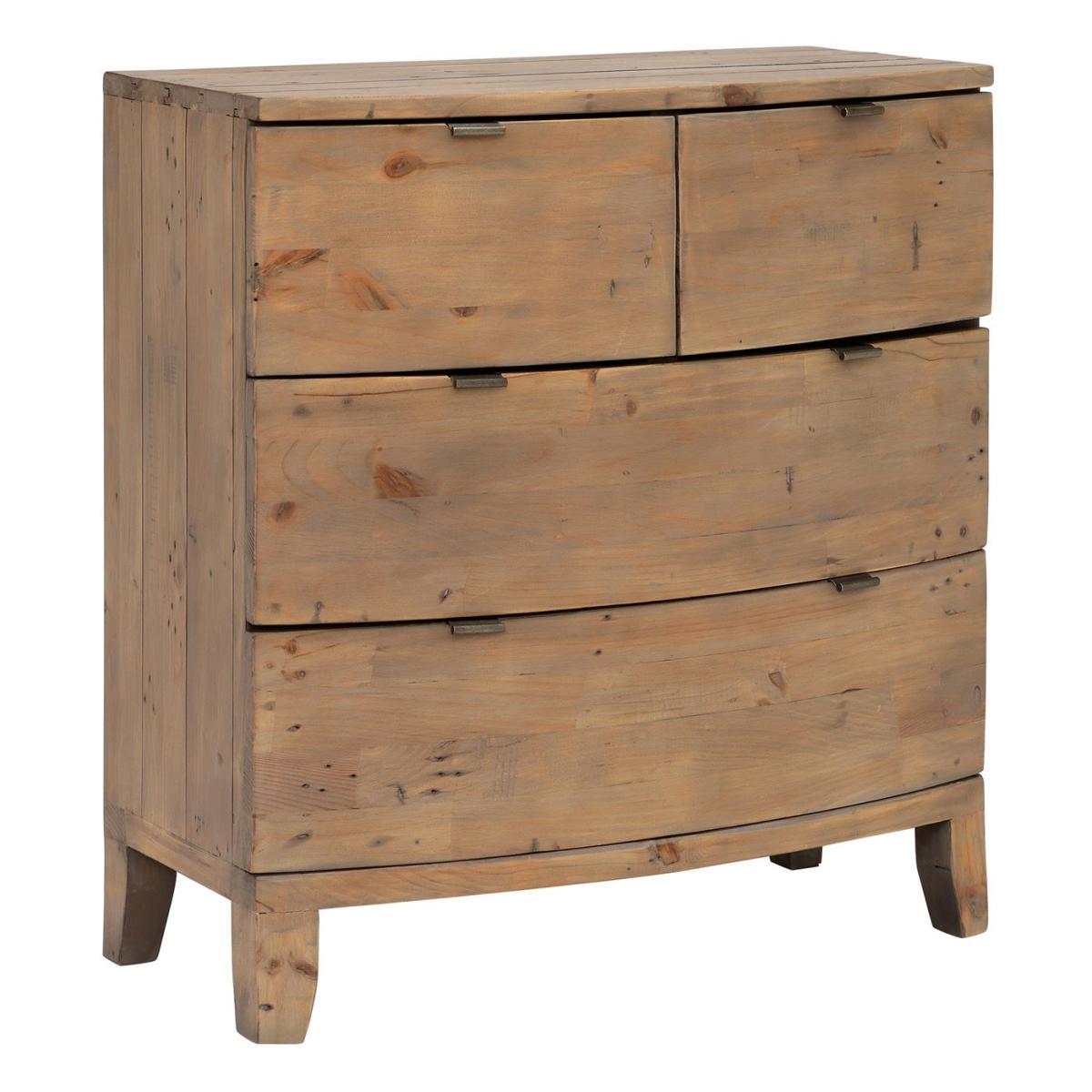 4 Drawer Chest Of Bedroom Drawers - Reclaimed Wood - Light Brown - W90 x D45 x H98cm - Barker &amp; Stonehouse – image 9