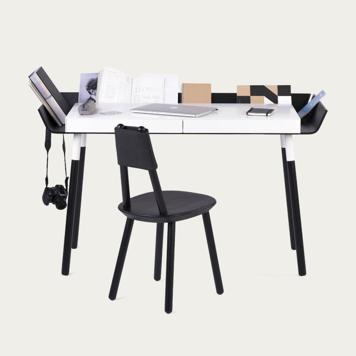 Black 2 Drawer My Writing Desk – image 5