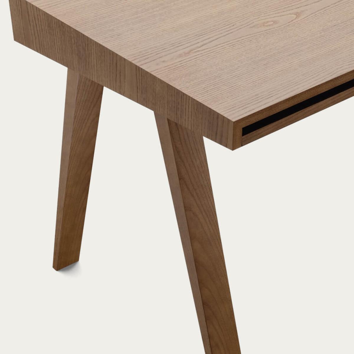Ash Painted Brown 1 Drawer 4.9 Desk – image 6