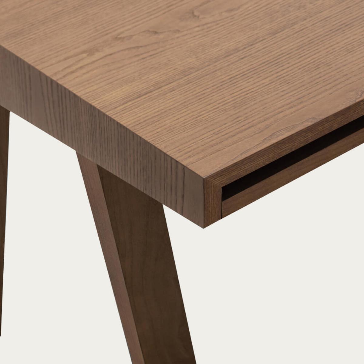 Ash Painted Brown 1 Drawer 4.9 Desk – image 7