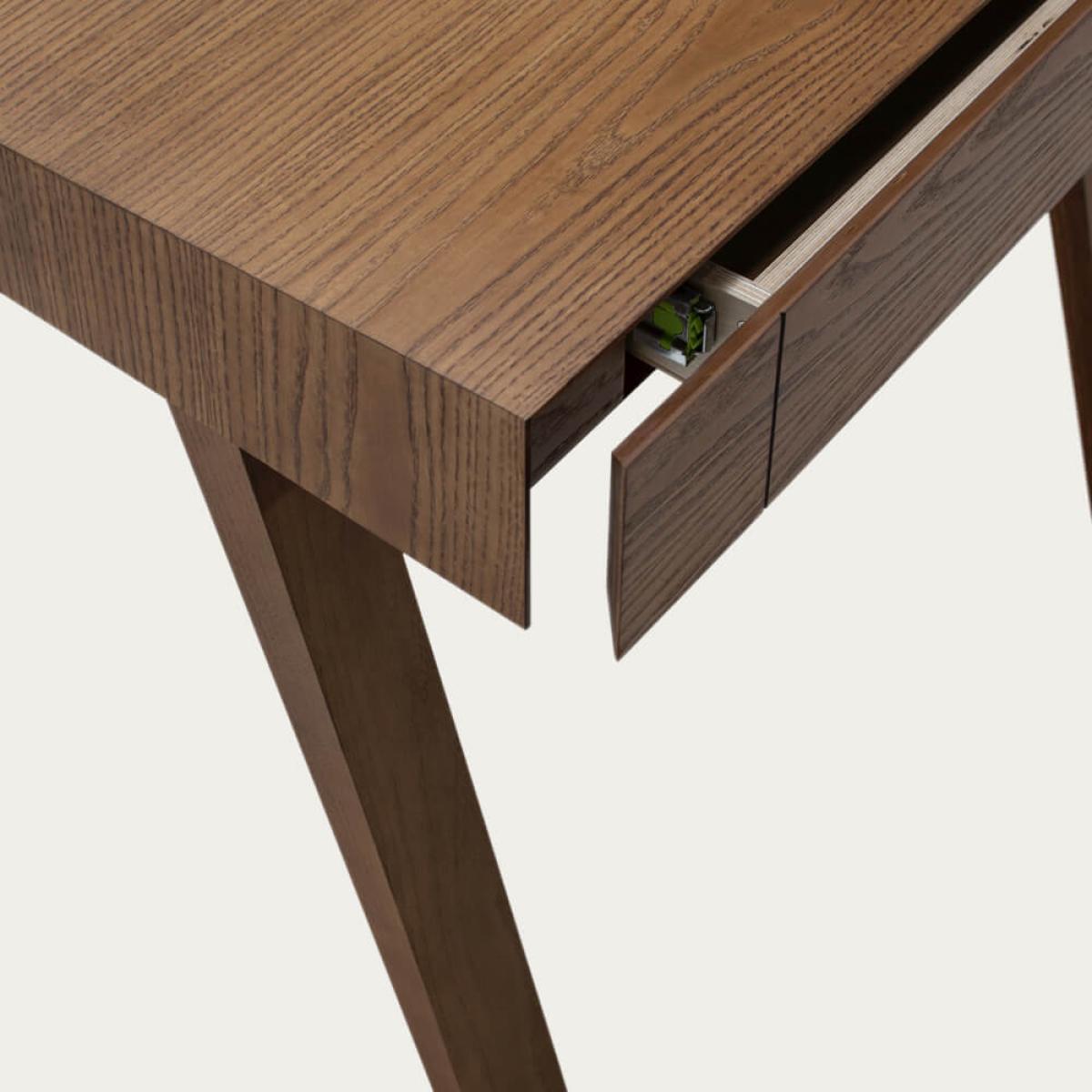 Ash Painted Brown 1 Drawer 4.9 Desk – image 8