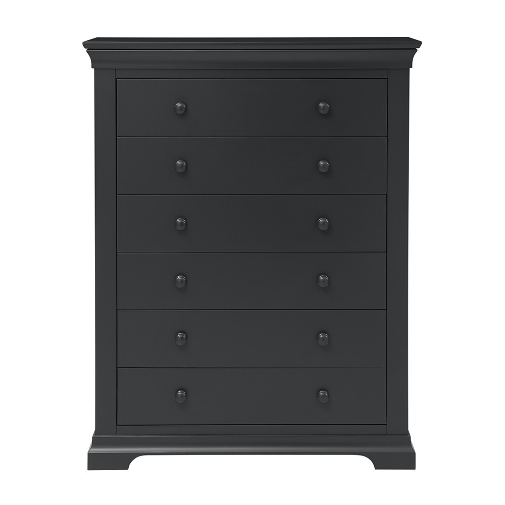 Chantilly Dusky Black NEW Tall 6 Drawer Chest – image 11