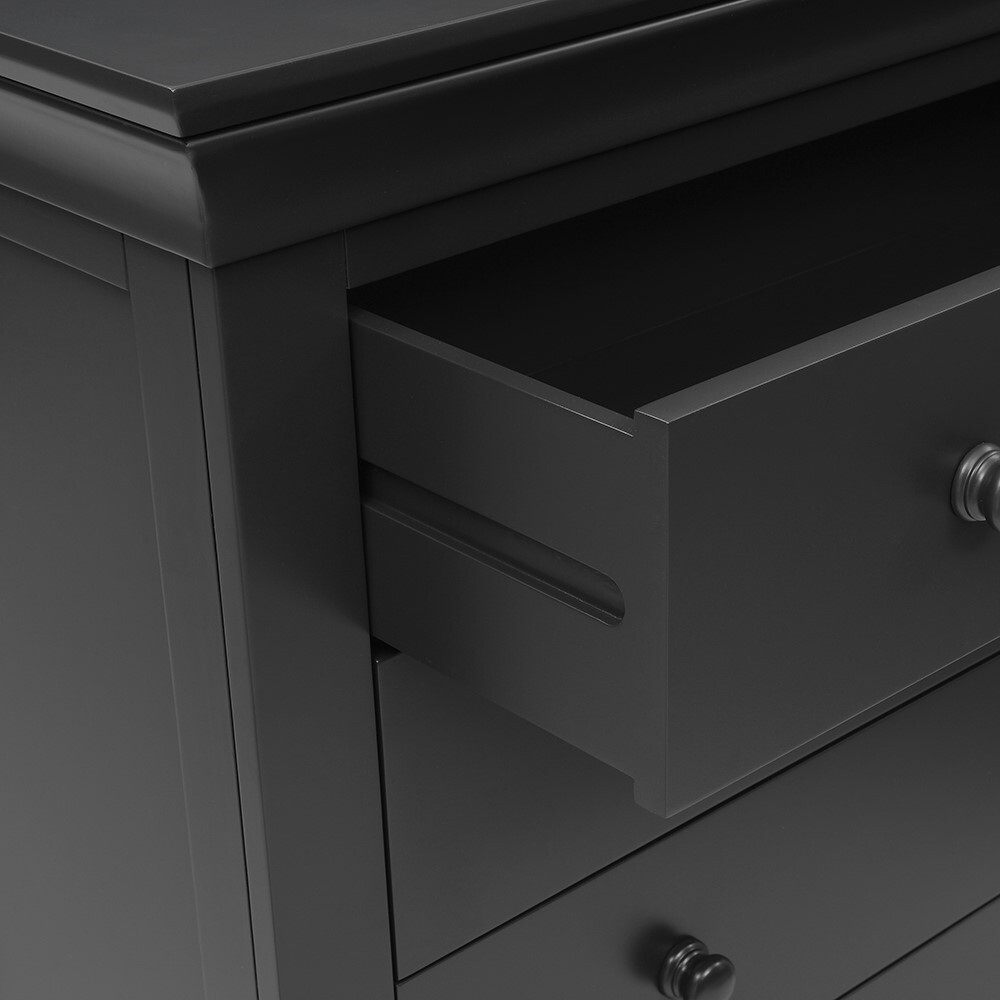 Chantilly Dusky Black NEW Tall 6 Drawer Chest – image 7