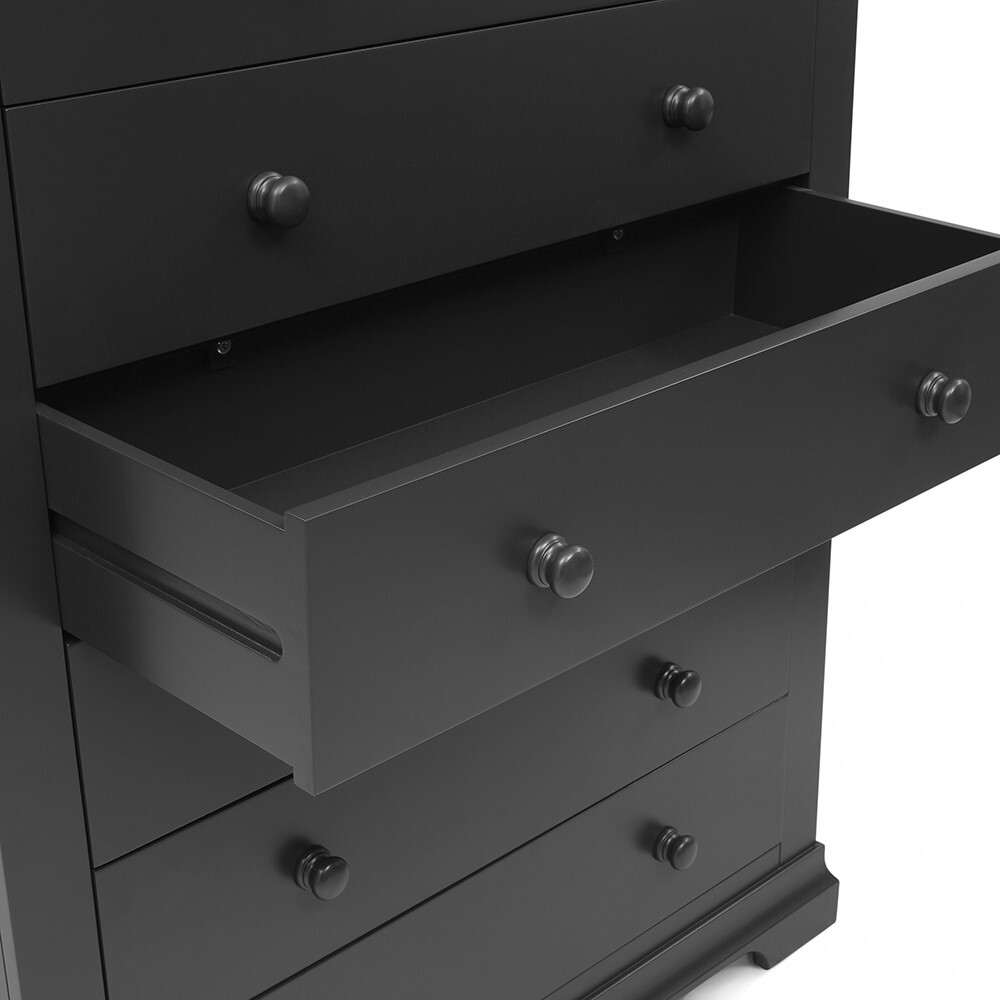Chantilly Dusky Black NEW Tall 6 Drawer Chest – image 8