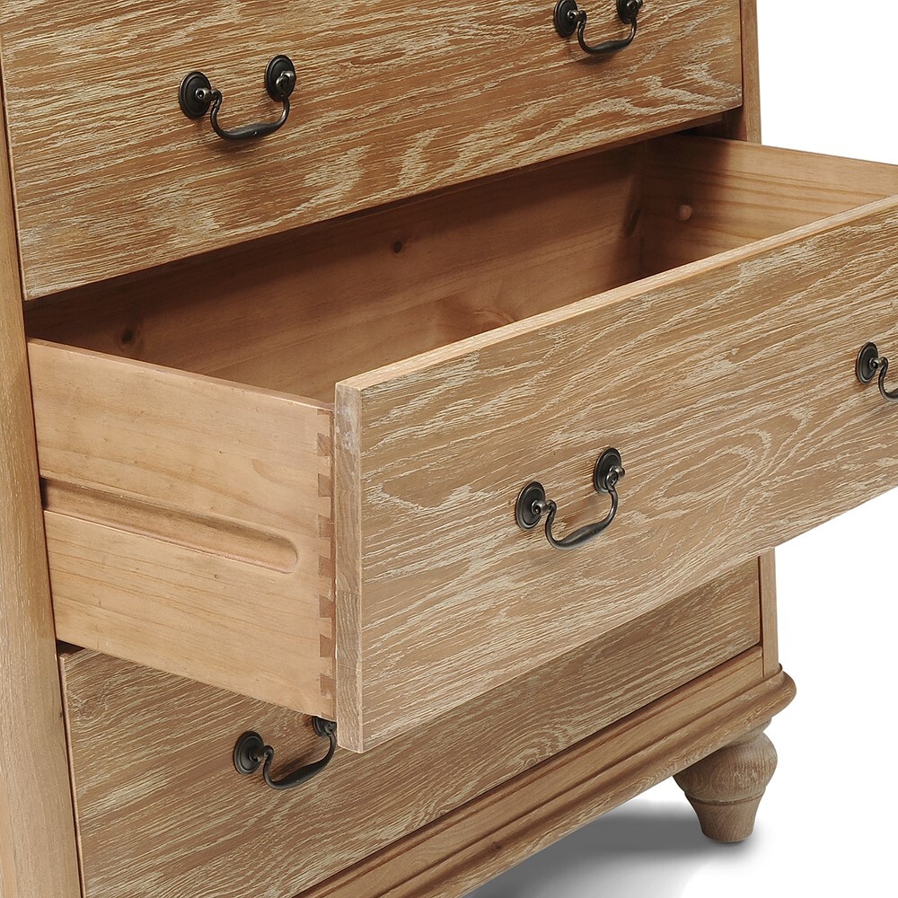 Wickham Washed Oak Chest of Drawers – image 4