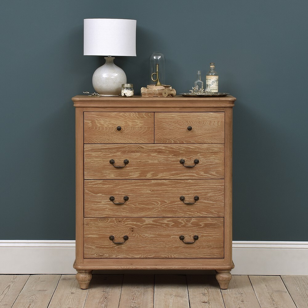 Wickham Washed Oak Chest of Drawers – image 6