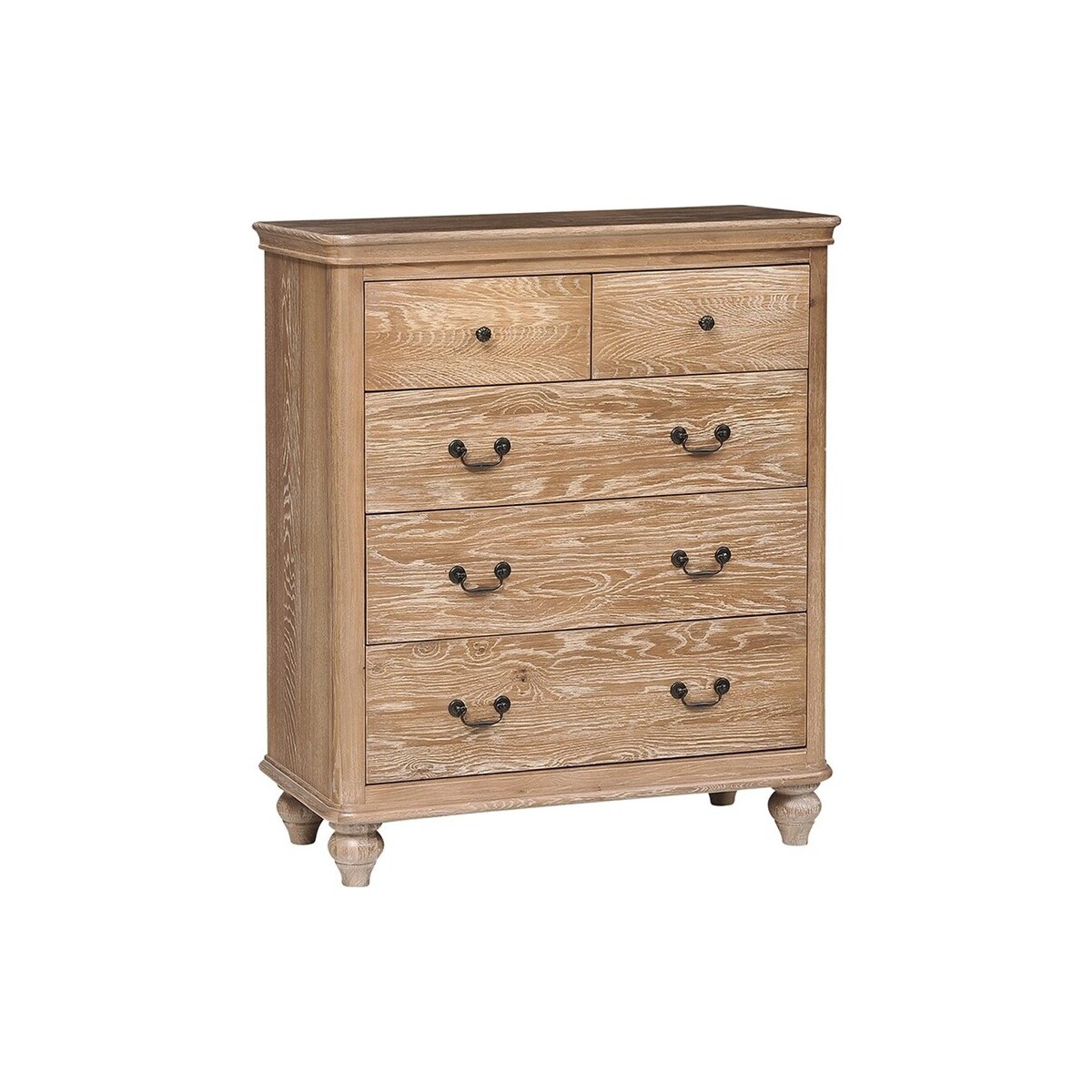 Wickham Washed Oak Chest of Drawers – image 1
