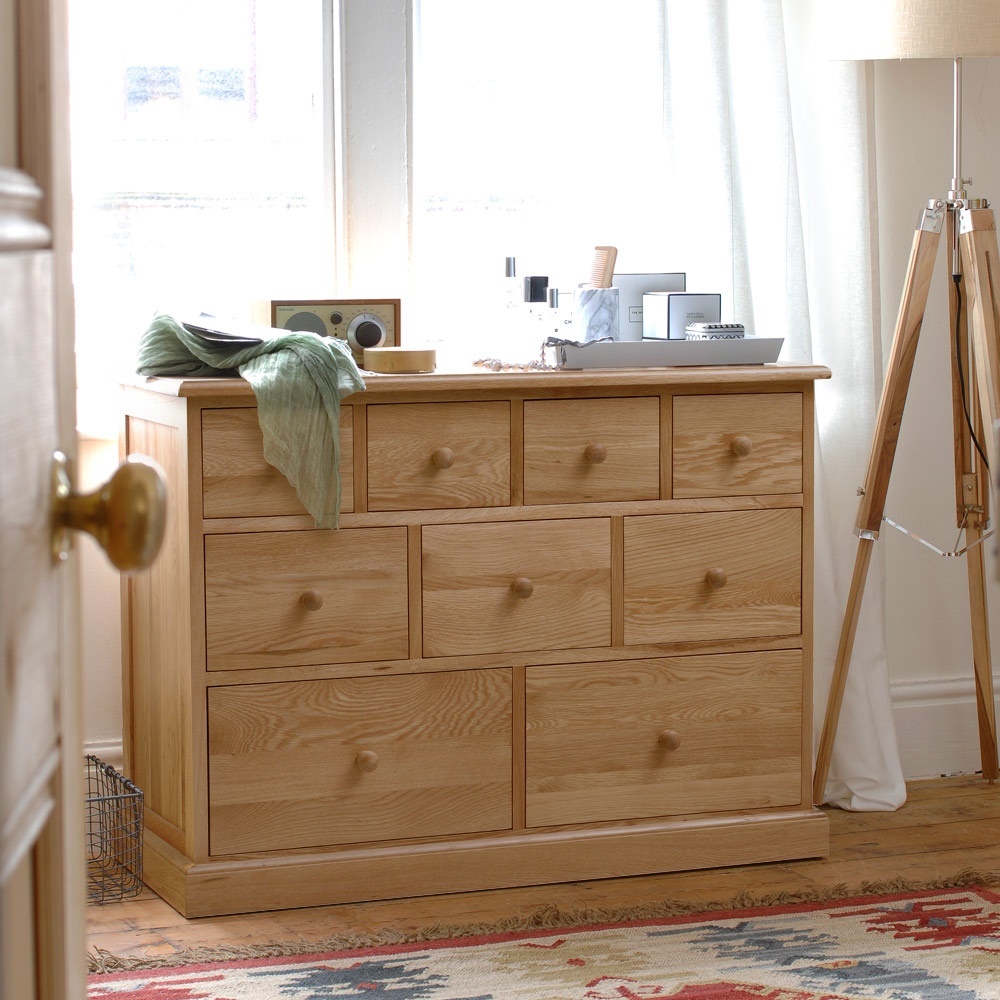 Appleby Oak 9 Drawer Chest – image 6