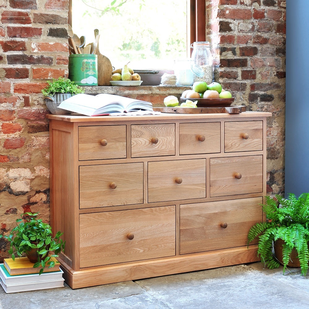 Appleby Oak 9 Drawer Chest – image 7