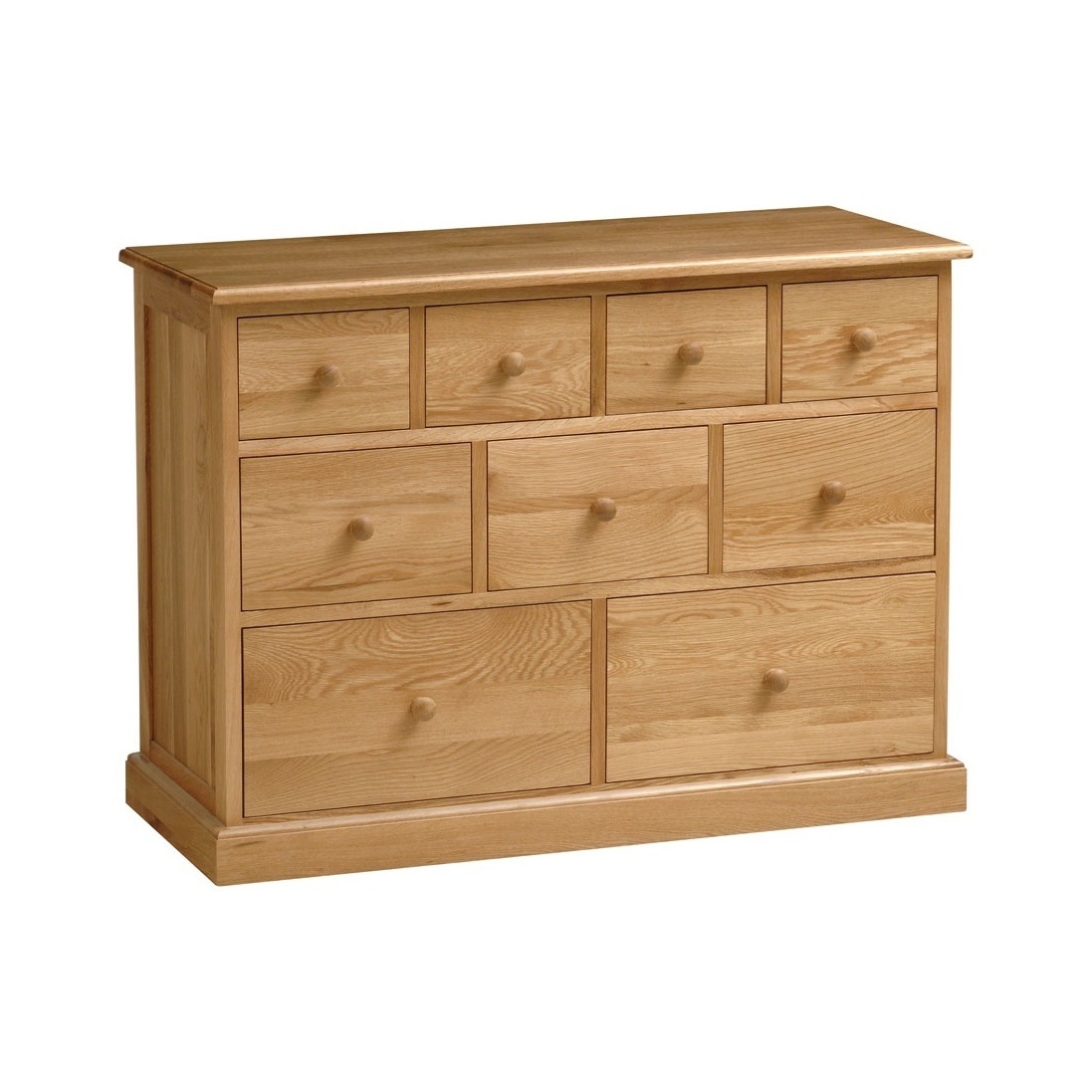 Appleby Oak 9 Drawer Chest – image 1