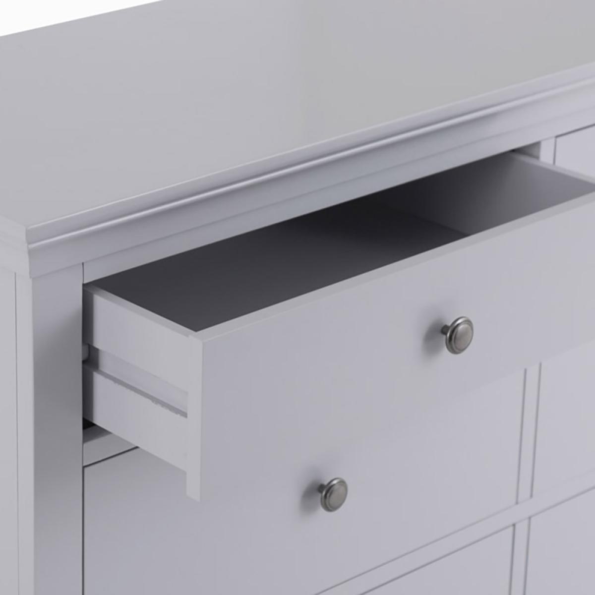 Florence Grey Painted Chest of 6 Drawers – image 3